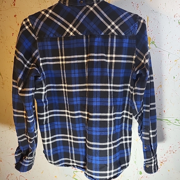 carhartt work in progress flannel Shirt Woman Size S - Picture 5 of 5